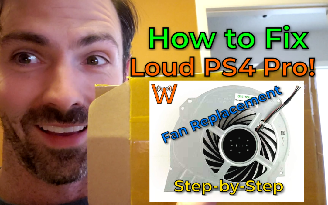 How to Fix a Loud PS4 Pro! No More Jet Engine! (Fan Replacement)