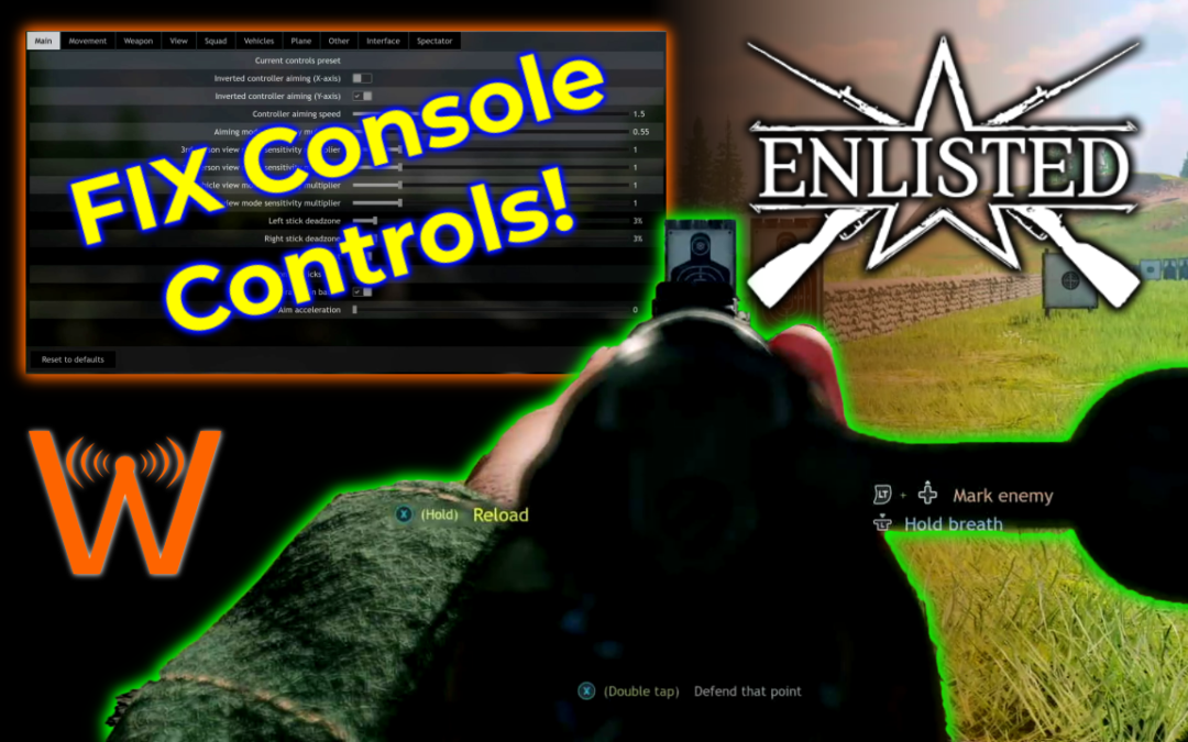 How to FIX Sloppy Console Controls in Enlisted (Enlisted Public Beta)