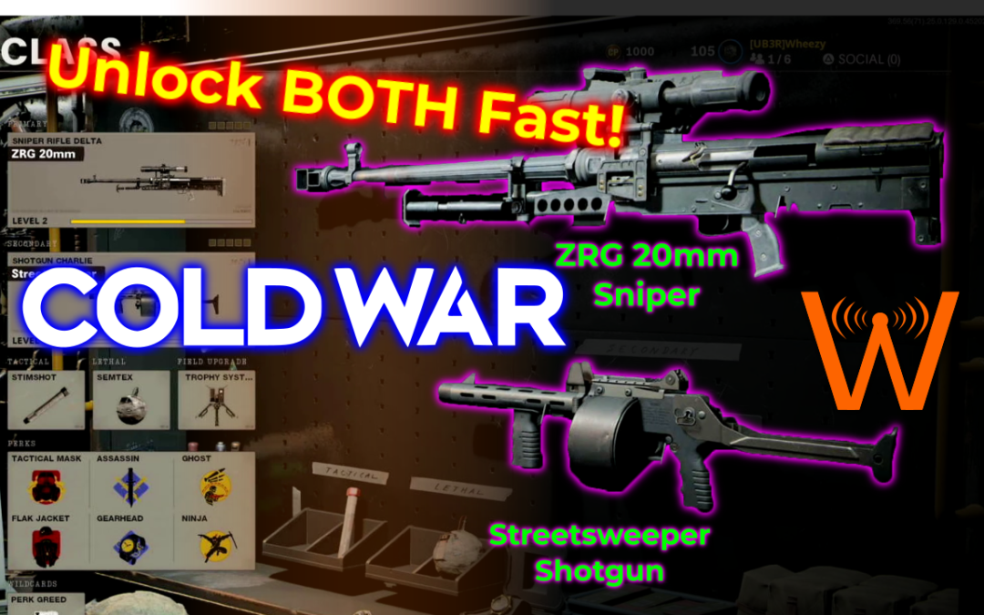 Unlock BOTH ZRG 20mm Sniper and Streetsweeper Shotgun FAST! (Call of Duty: Cold War)