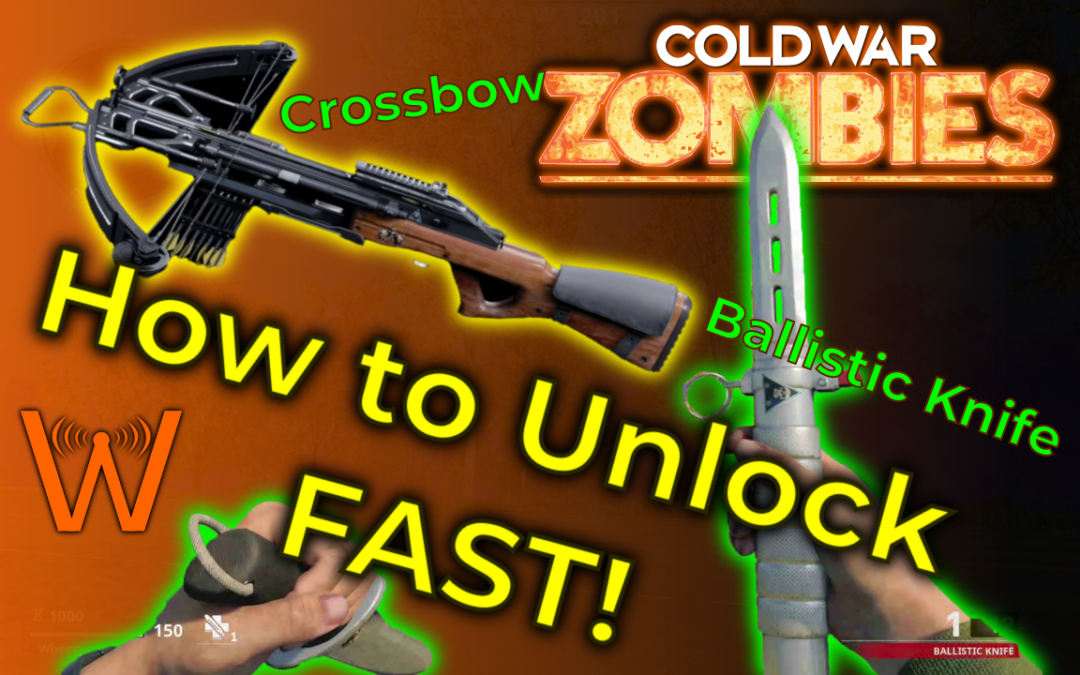 How to Unlock Ballistic Knife FAST in Zombies! AND the Crossbow! (Call of Duty: Cold War – Zombies)