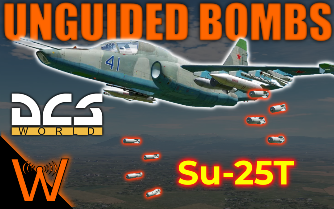 I Ran Out of Fuel and Almost Hit a Train 🤷‍♂️🛬🚉 (Su-25T Unguided Bombs – DCS World)